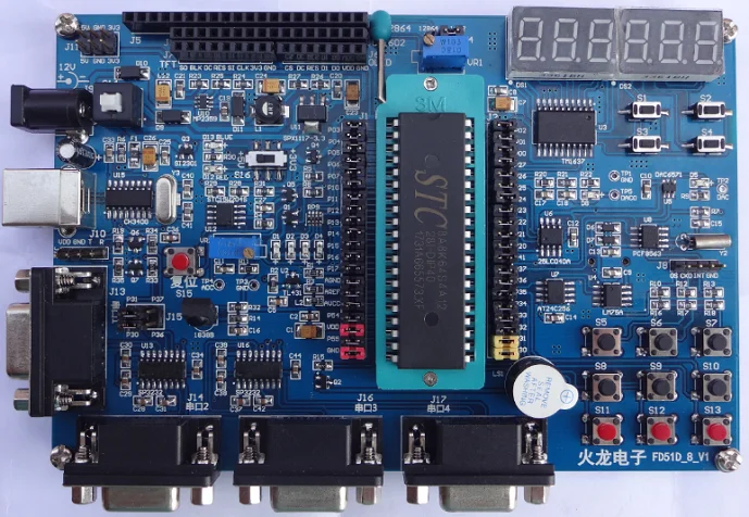 

FD51D_8, STC8A8K64S4A12, STC8, STC51 Microcontroller Development Board