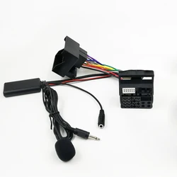 Biurlink Car Radio 6j1035153g Bluetooth Adapter Handsfree Aux Adapter Harness Cable for SEAT IBIZA IV 2012