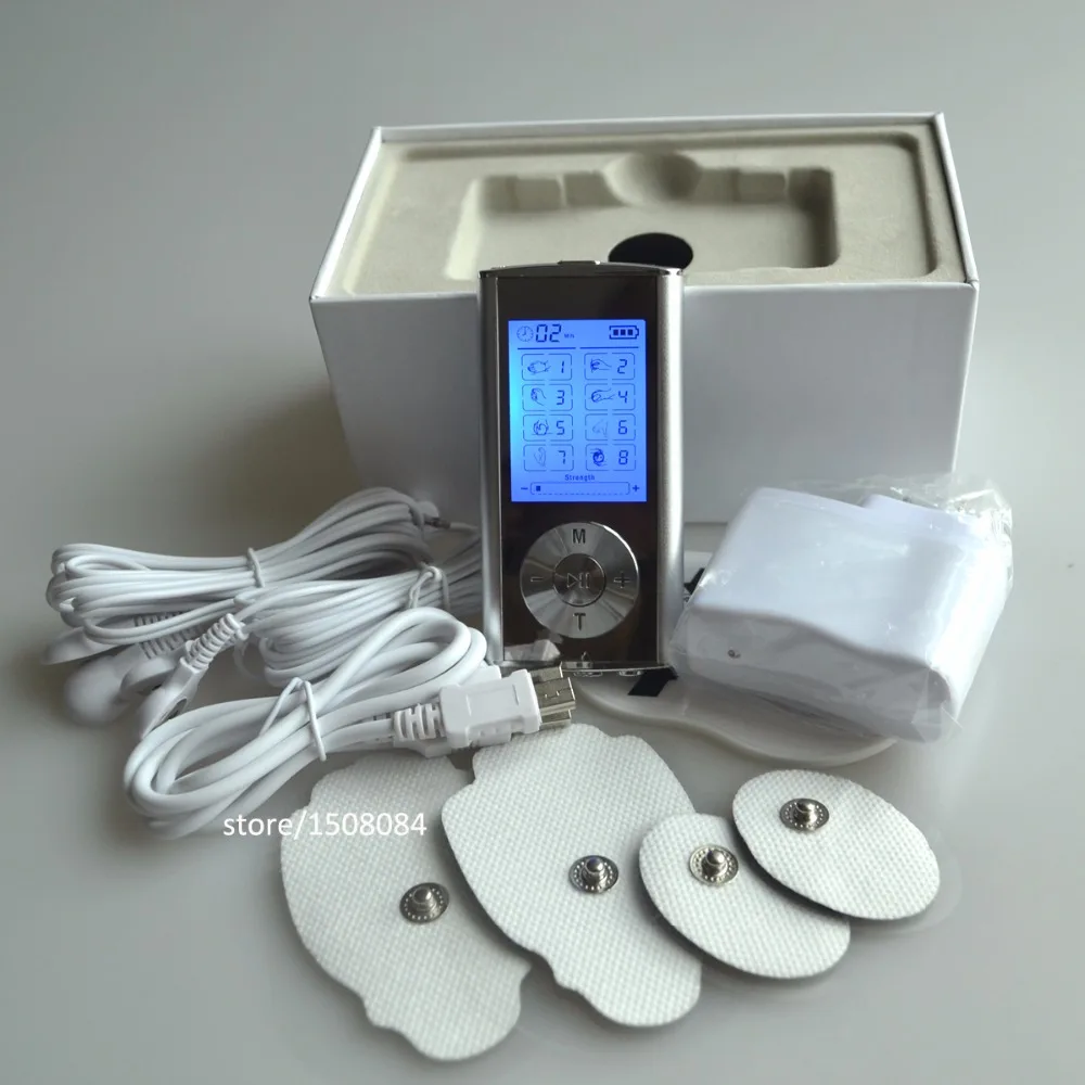 Electric Massager Slimming Tens Acupuncture Digital Therapy Massager Machine With One Pair Conductive Glove For Body Hand Relax