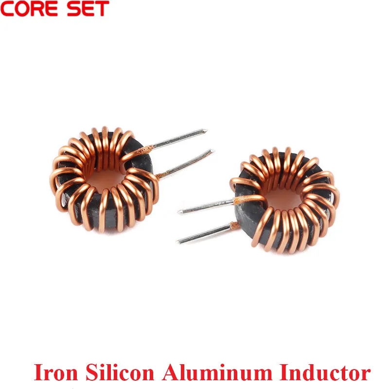 5Pcs Iron Silicon Aluminum Magnetic Ring Inductor Coil 40125 65125 80125 Inductor 22/47/100uH 0.6/0.8/1.0MM Diameter Inductance