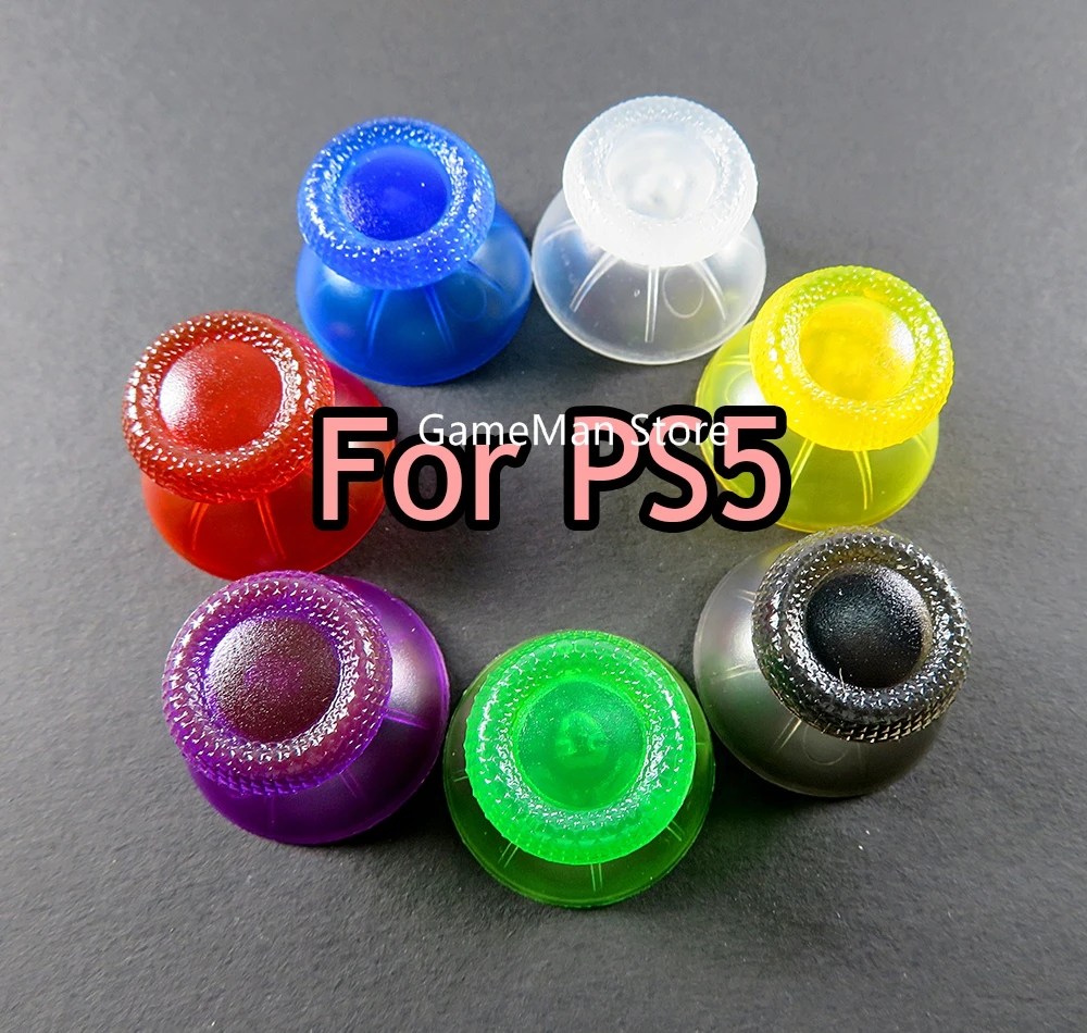 

300pcs transparent Analog Cover 3D Thumb Sticks clear Joystick Thumbstick Mushroom Cap For Sony PlayStation 5 PS5