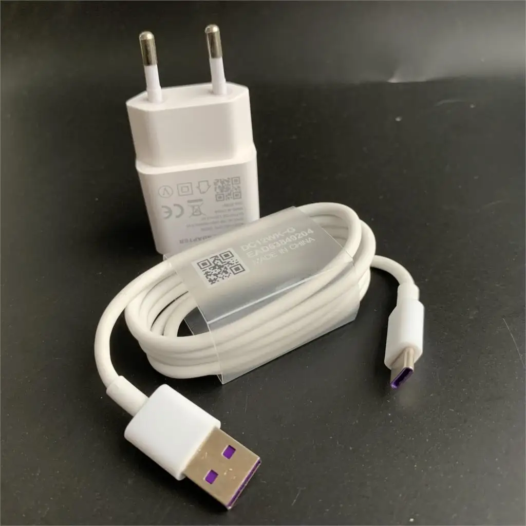 for Huawei p20 lite Charger EU Quick Fast Charge 5A Type C Cable for Mate 20 lite P20 P10 lite Honor 9 8 Nova 2 2i 3 3i Magic