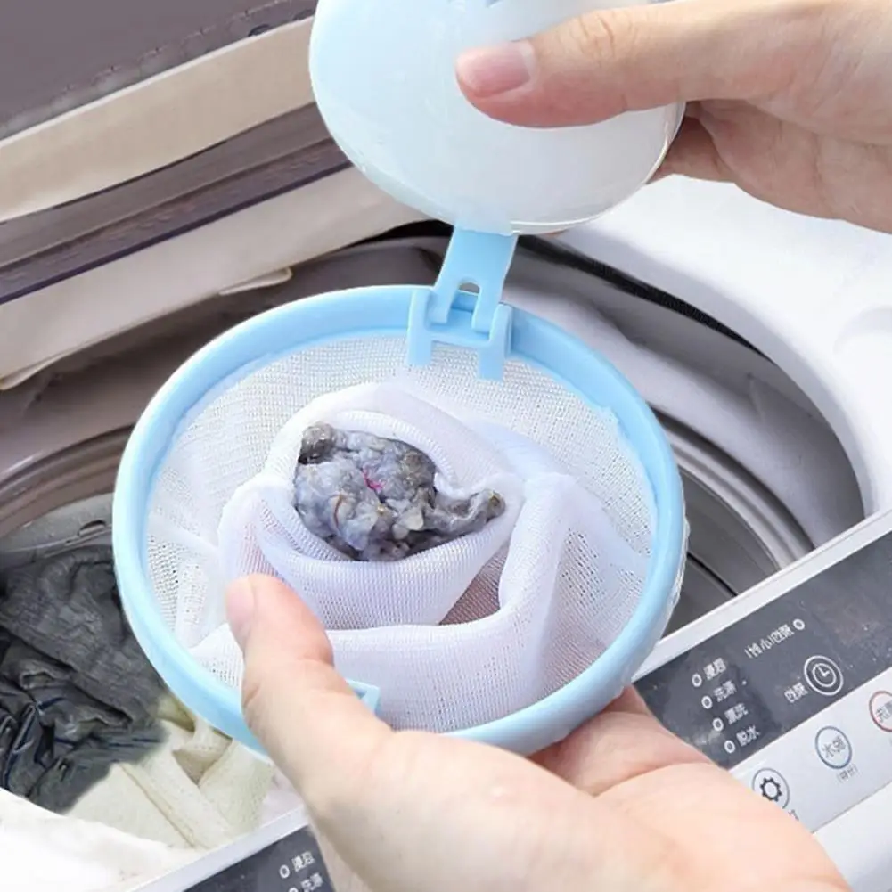 Máquina de lavar roupa de remoção do cabelo limpo saco de filtro de retenção de bola de lavanderia