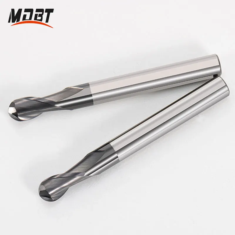 엔드 밀 밀링 커터 HRC45 볼 노즈 엔드 밀 Cnc 라우터 비트 밀링 도구, R0.5 R1 R2 R3 R4 R5 R6 절삭 공구