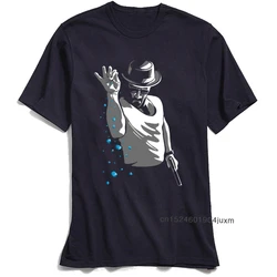 ブレイキングバッドの男性用tシャツ,レトロなtシャツ,tv mr white heisenberg jessie pinkman,楽しいプリントtシャツ,半袖トップス,ブルー