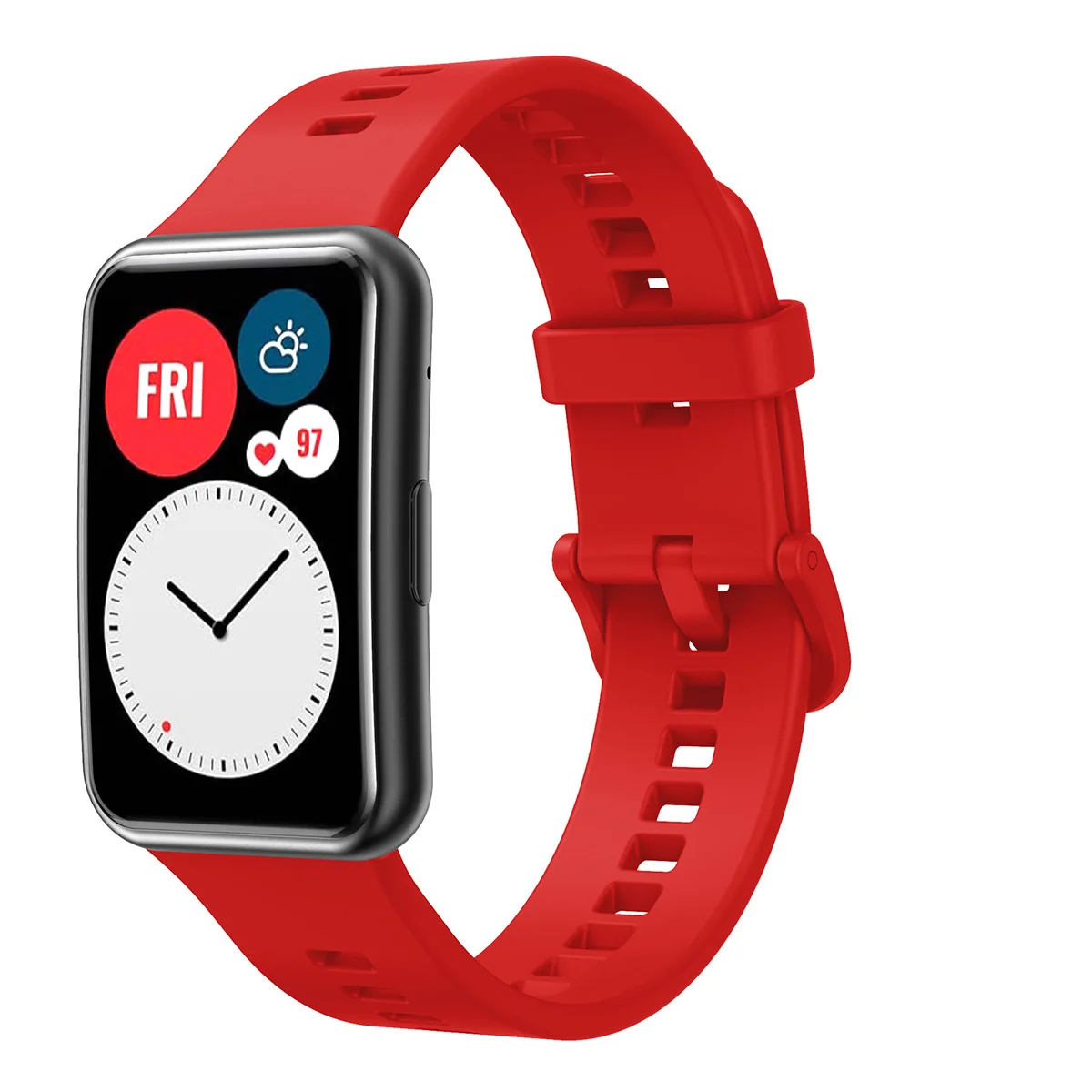 สำหรับนาฬิกา Huawei Fit Smart Watch กีฬาสร้อยข้อมือเข็มขัดนุ่ม Correa สำหรับนาฬิกา Huawei Fit สายคล้องคอซิลิโคนสายรัดข้อมือ