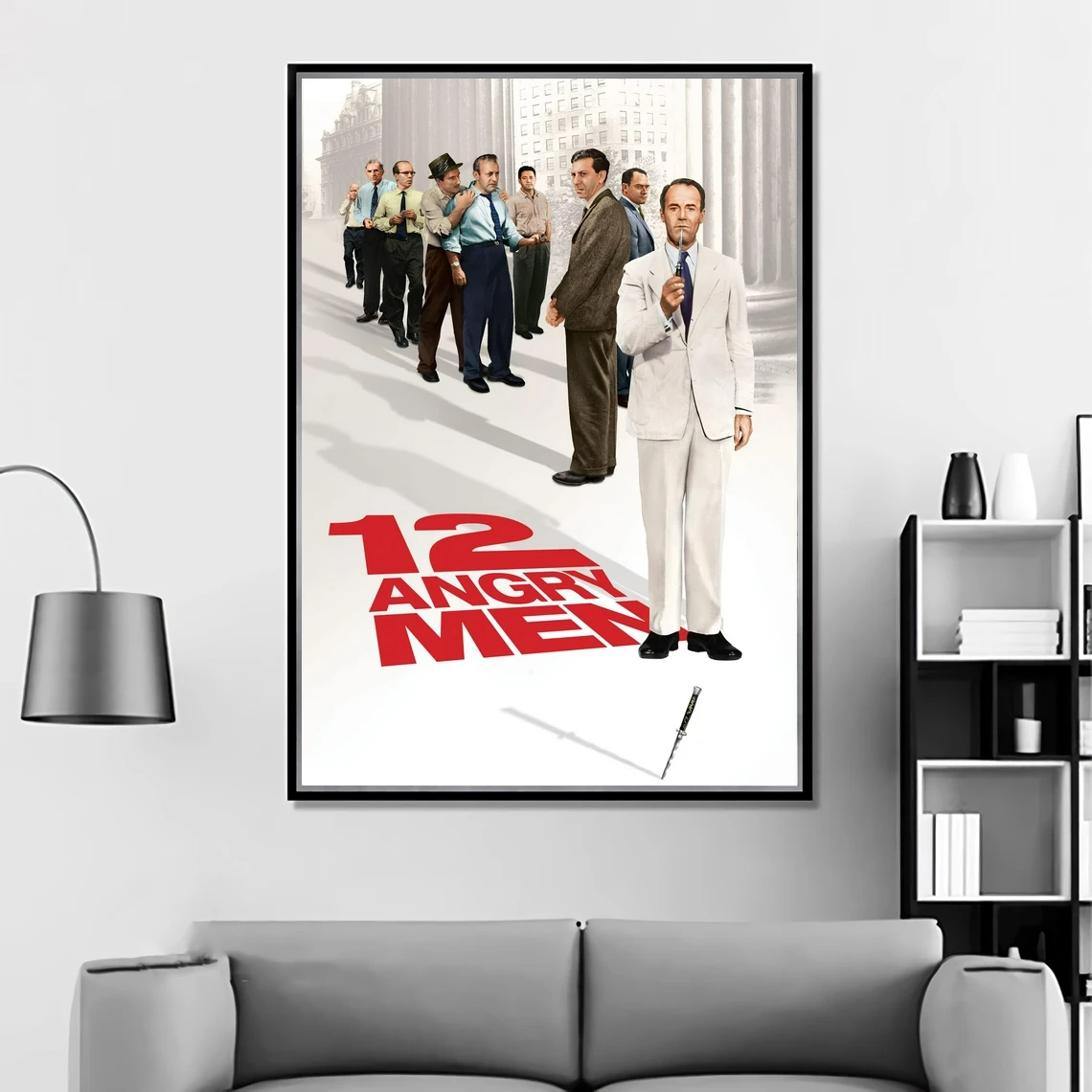 12 Angry Men (1957) Poster American Drama Film Wall Decor Retro Print Art Canvas Poster Home Wall Painting Decoration (No Frame)