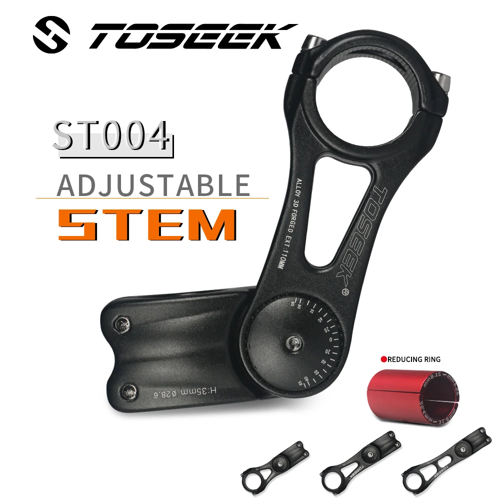 Bicycle Handlebar Stem Adjustable-85 To 85 Degree Length 90/110/145mm Handlebar 25.4/31.8mm Stem For XC Mountain Road City Bike