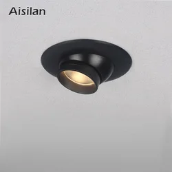 Aisilan Zoom Mini światło punktowe Focos Led wpuszczana oprawa ledowa typu Downlight regulowana wbudowana oprawa punktowa LED AC90-260V