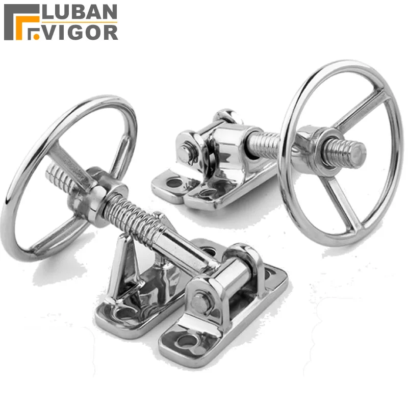 304 Stainless Steel Hand Wheel Hinge Steamer equipment Door Handle Handwheel Access Door Compression Hinges