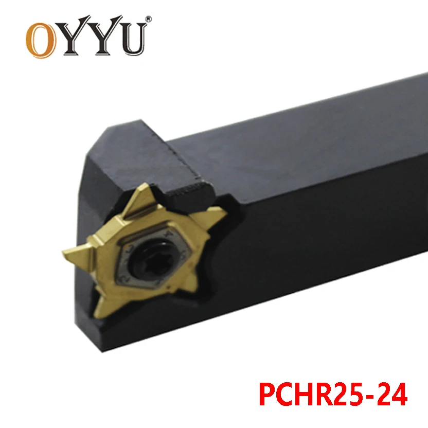 

OYYU PCHR25-24 External Lathe Tool Holder 25mm PCHR 25 Slotting Turning Arbor CNC Cutter Shank Carbide Inserts Tools