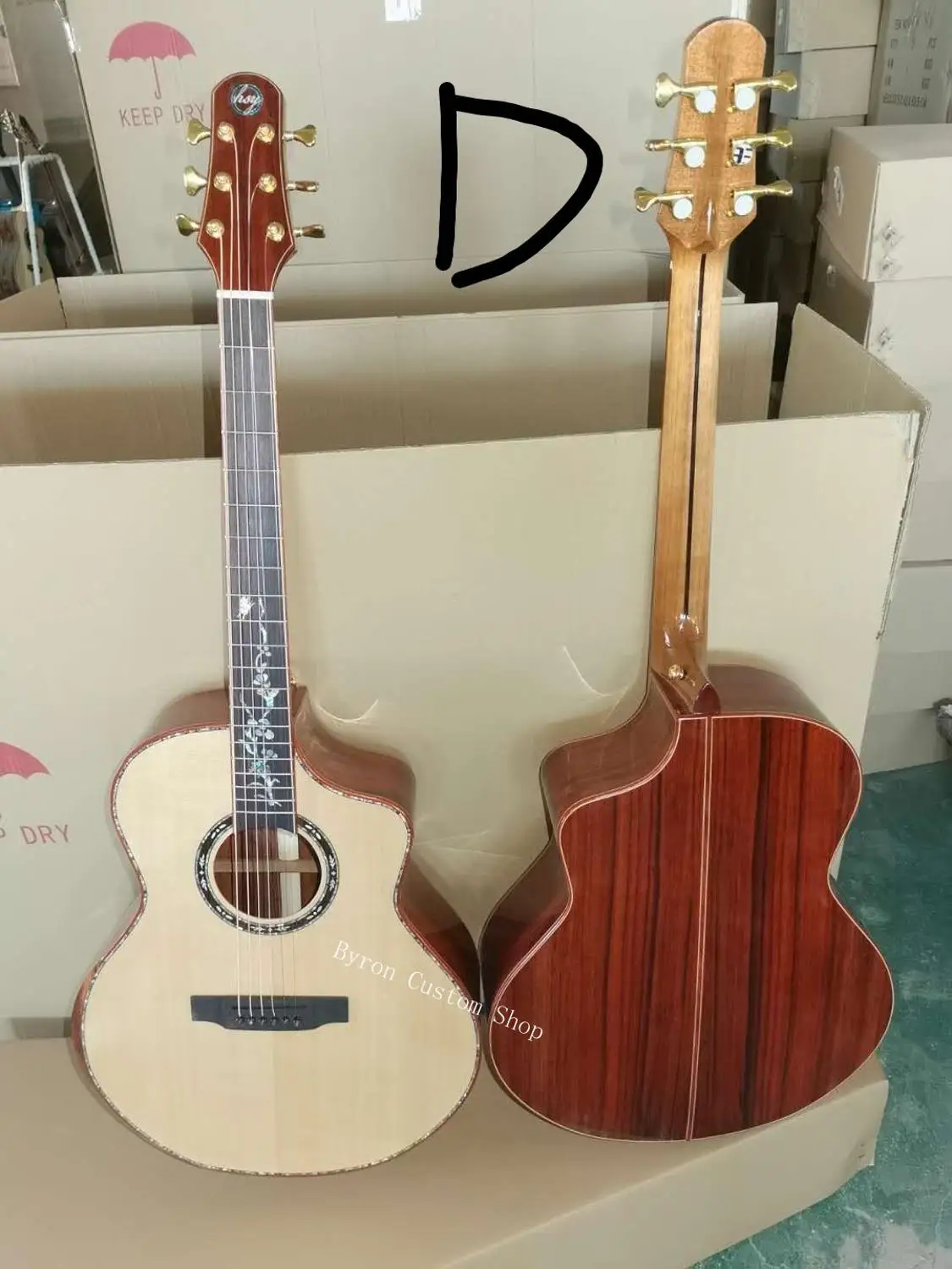 free shipping stock clearance AAAA all solid wood guitar custom guitar JF body cutaway new handmade acoustic guitar