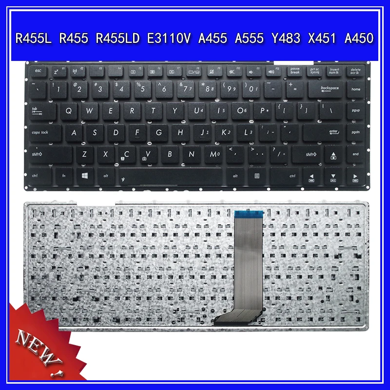 Laptop Keyboard for ASUS R455L R455 R455LD E3110V A455 A555 Y483 X451 A450 Notebook Replace Keyboard