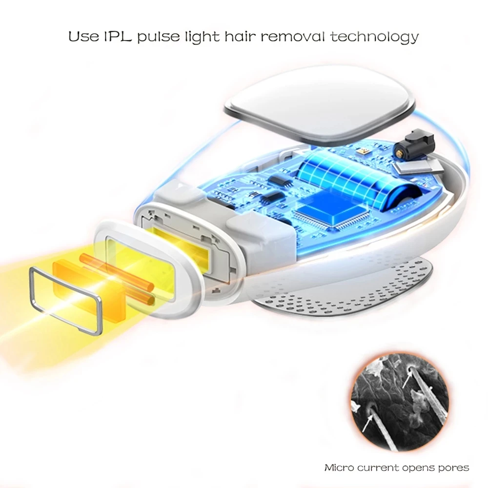 Laser Epilator 900000 Flashes Hot Sell Hair Removal Laser Permanent Epilator For Women Painless Photoepilator Facial