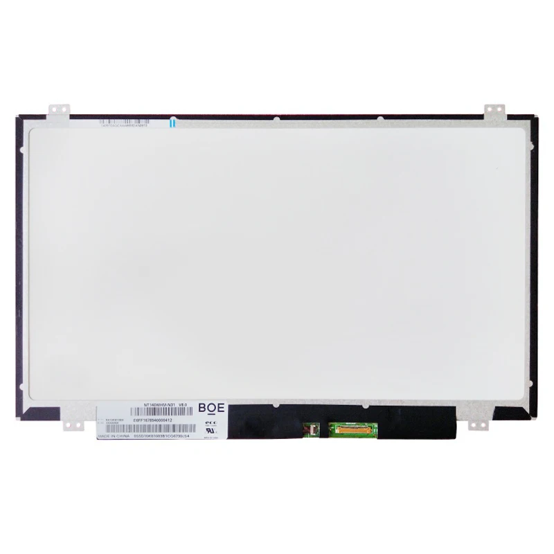 14.0 Inci Ponsel Komputer Display Panel NT140WHM-N31 N41 LP140WH8-TPD3 TPL1 TPK1 B140XTN02.4 9 1 Laptop LCD Screen 30Pin