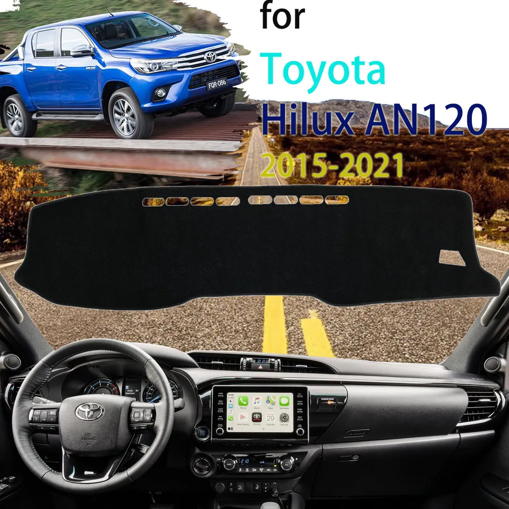 

Dashboard Center Console Cover Mat Dashmat Pad for Toyota Hilux AN120 AN130 TruckMasters OX 2015 2016 2017 2018 2019 2020 2021