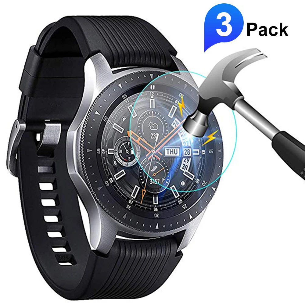 

3/1 шт. модернизированное закаленное стекло, Защита экрана для Samsung Galaxy Watch 46 мм 42 мм 9h, защитная стеклянная пленка для Gear S3 S2 5 Pro