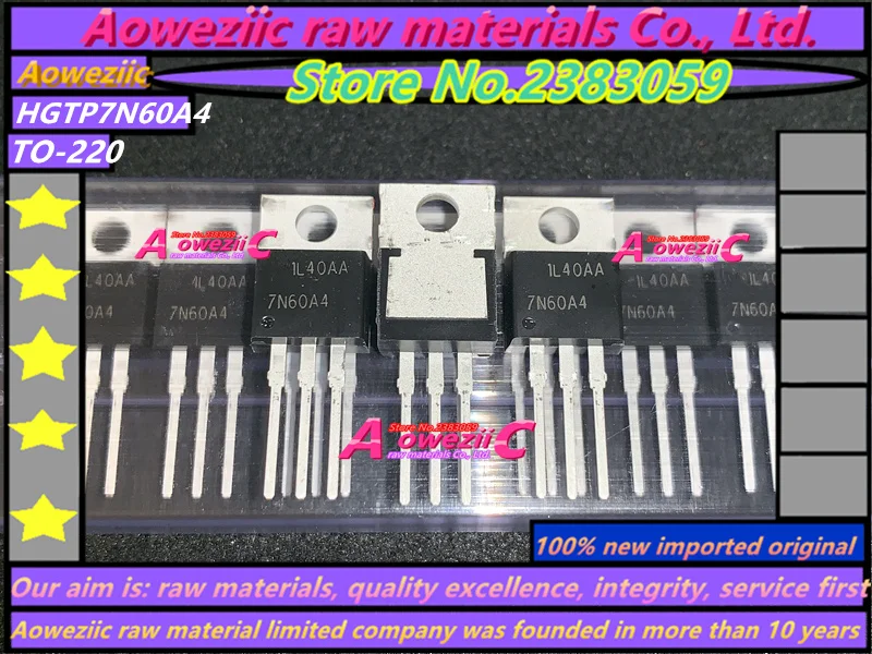 Aoweziic 2019 + 100 новый оригинальный импортный HGTP7N60A4 7N60A4 TO-220 FET IBGT tube600V 14A
