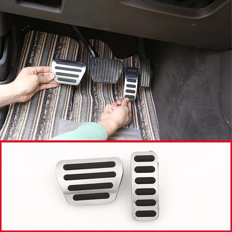 For Land Rover Defender 110 Stainless Steel Car Gas Fuel Brake Pedal For Range Rover Sport Vogue 2014-20 Auto Accelerator Pedal