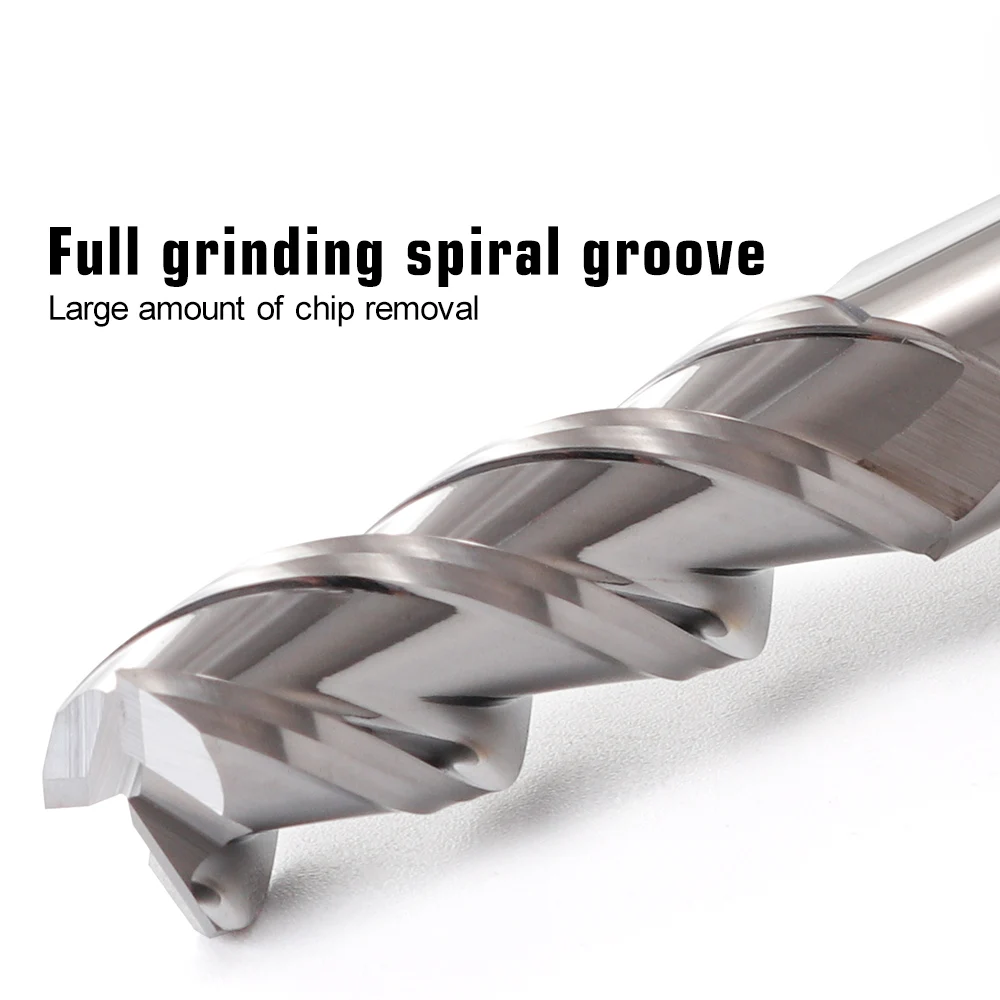 VACK HRC55 End Mill Aluminum Carbide Milling Cutter 3 Flute Tungsten Steel Cnc Alloy Coating Router Bits 4mm 6mm 8mm 10mm 12mm