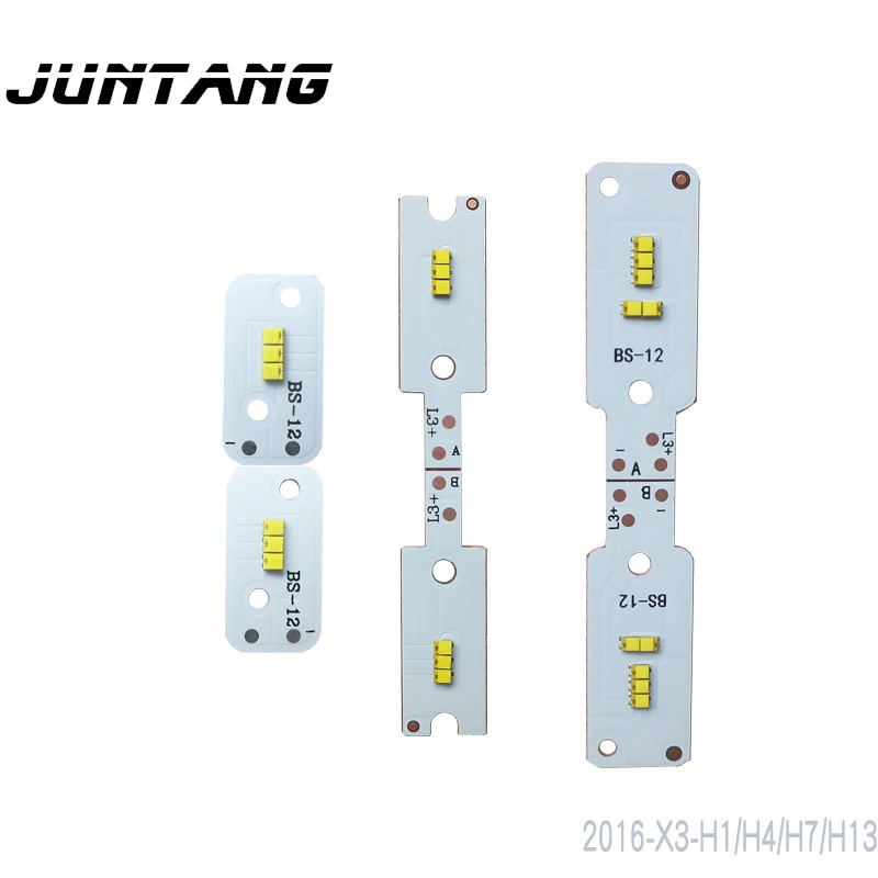 Cuentas de lámpara de coche de alta potencia, luz blanca LED X3 H1 / H4 / H7/H13, 2016 pegatina, lámparas de 15 W, luz especial + tablero, 2 uds.