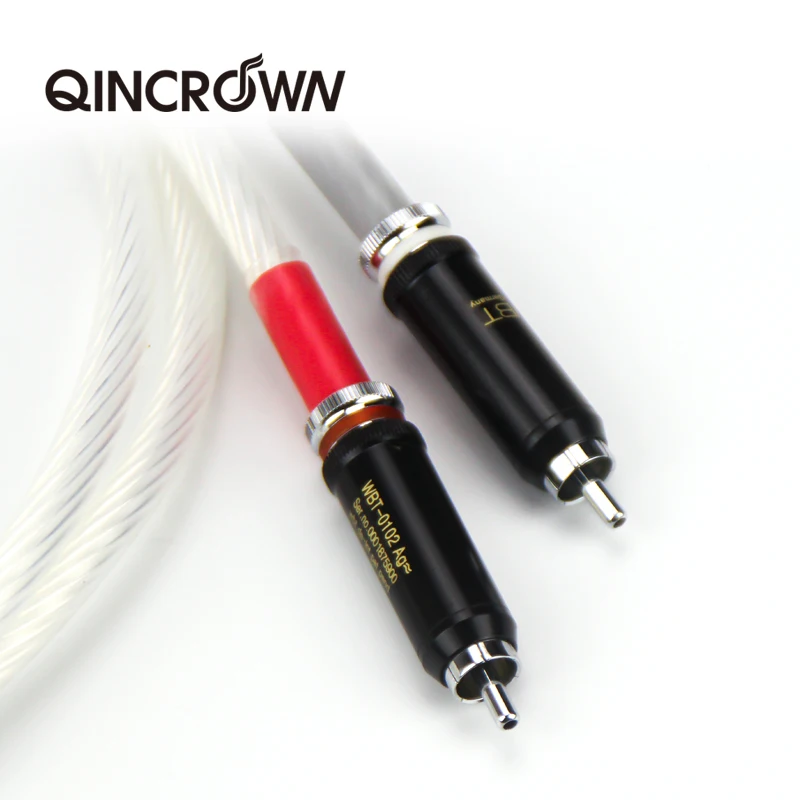 1 pair 2RCA to 2RCA audio cable Used to connect amplifier player to speaker CD player audio signal cable D