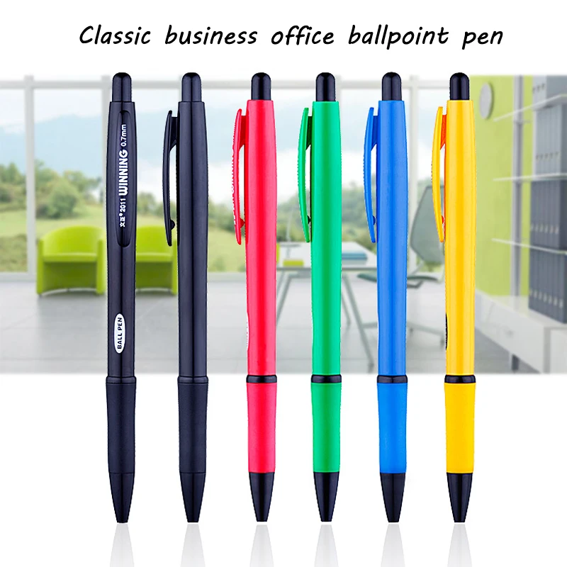 5Pcs New Ballpoint Pens 0.7mm Blue Refill Ball pen Office School Writing Supplies Stationery Business office Ballpoint Pen