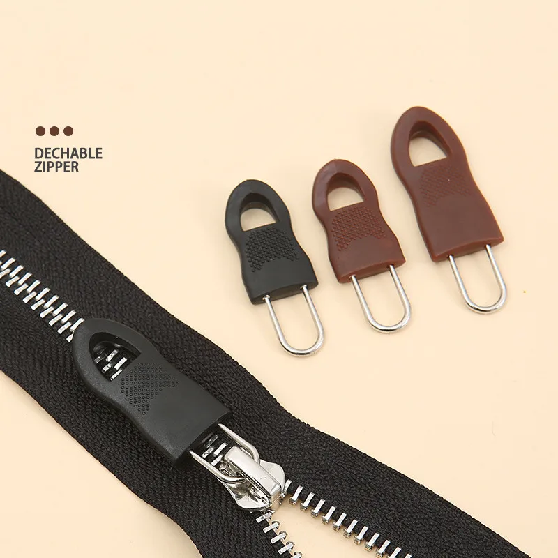 2pcs Fashion Metal zipper repair kits Zippers lightning zippers puller for Zipper Slider DIY Sewing Craft sewing Kits Metal Zip