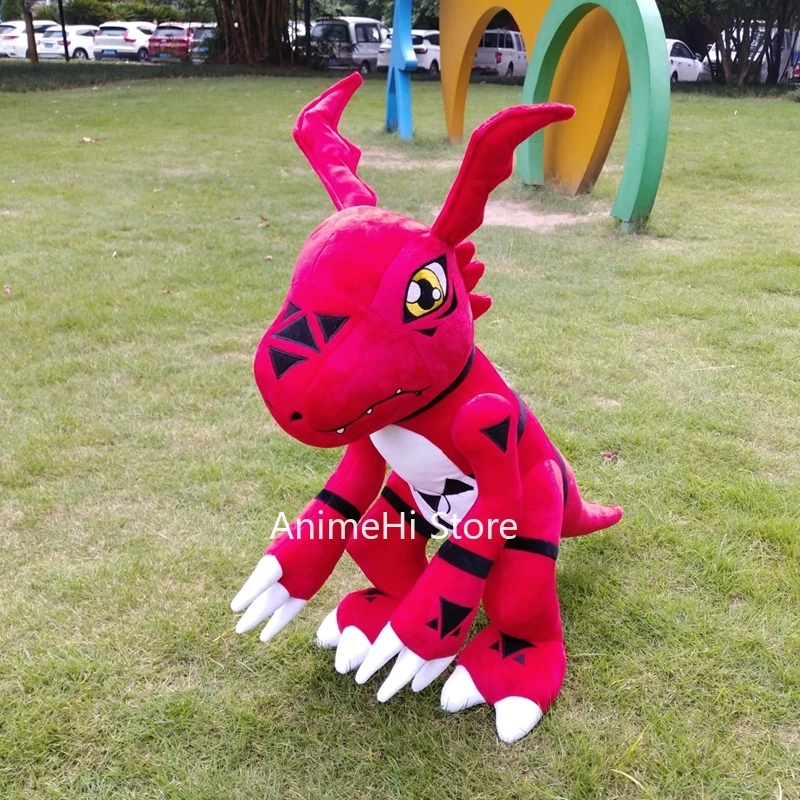 Anime Guilmon pluszowe zabawki Digimon cyfrowe potwory Matsuda tato figurka lalka 80cm Cosplay wypełnienie poduszka prezent dla dziecka