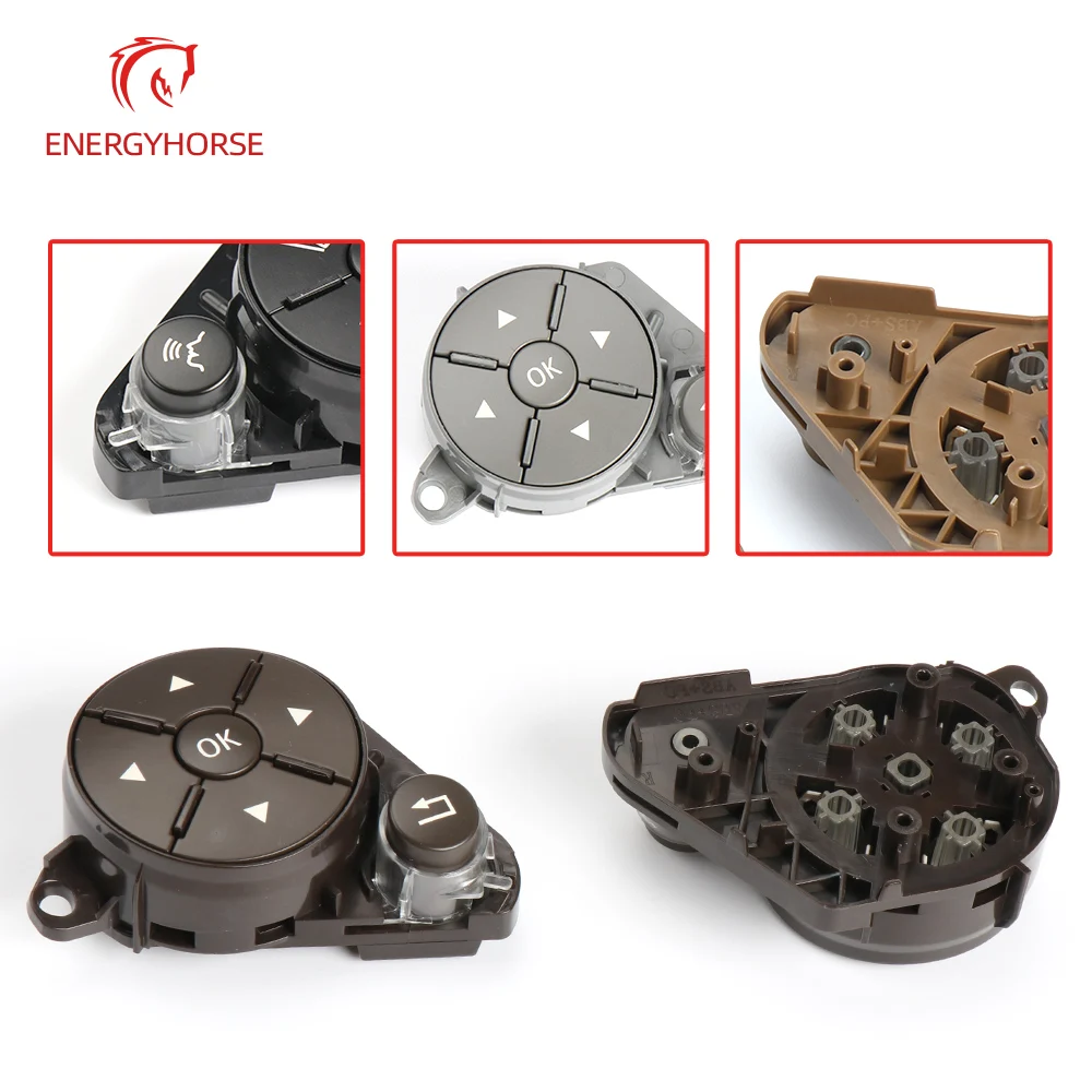 Car Steering Wheel Switch Control Buttons Cover Multi-function Switch Buttons For Mercedes-Benz W204 X204 W212 W207 C200 E300