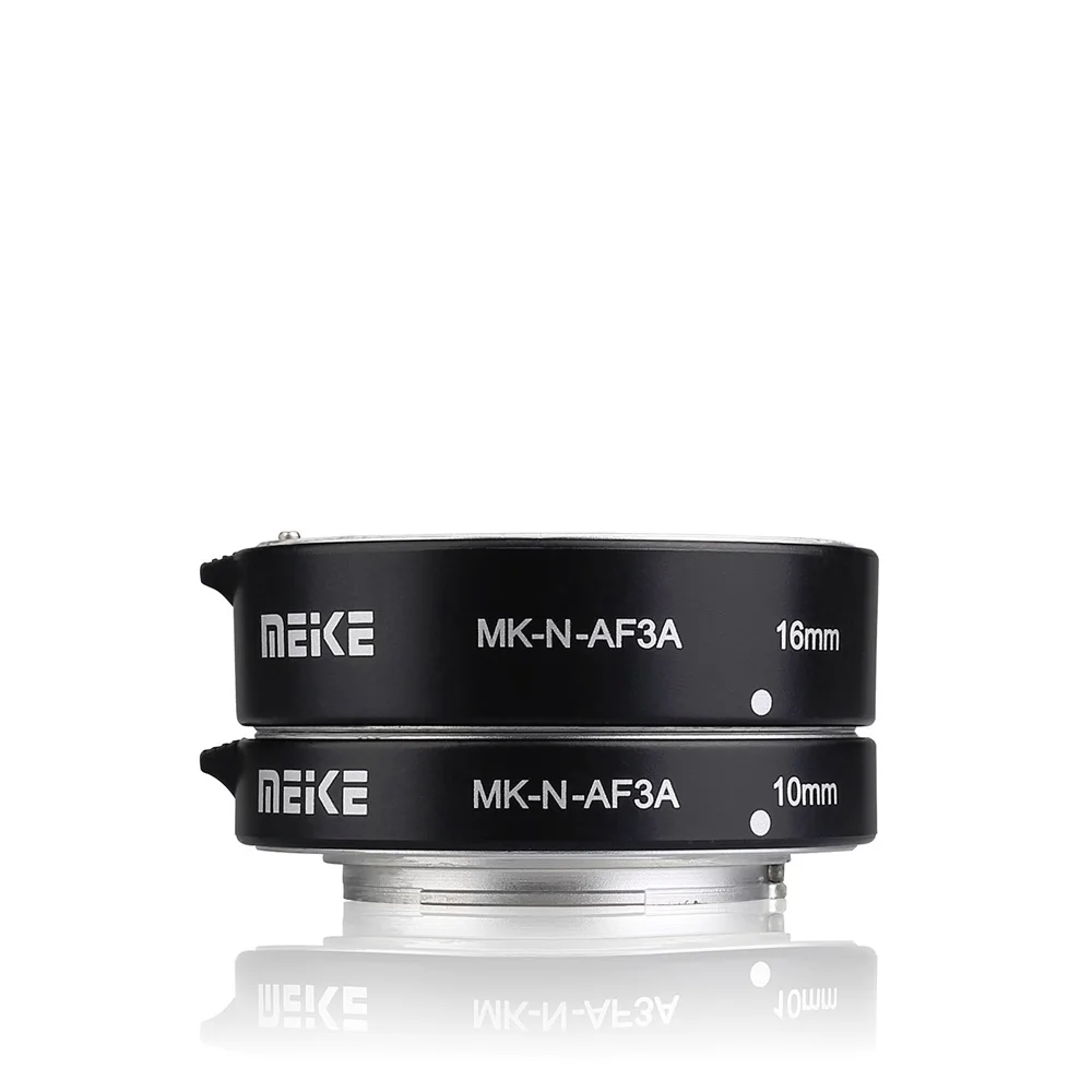 Meike N-AF3A for NIKON 1mount Metal Material Close-up Extension Tube Set For Mirrorless Camera Macro RIng Tube Camera Adapter