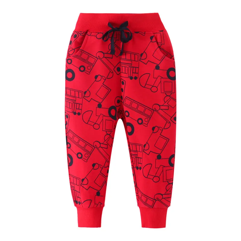 

Jumping Meters Cars Print Clothes Boys Pants Children Sweatpants for Boys Girls Long Pants Animals Print Kids Trousers Pants