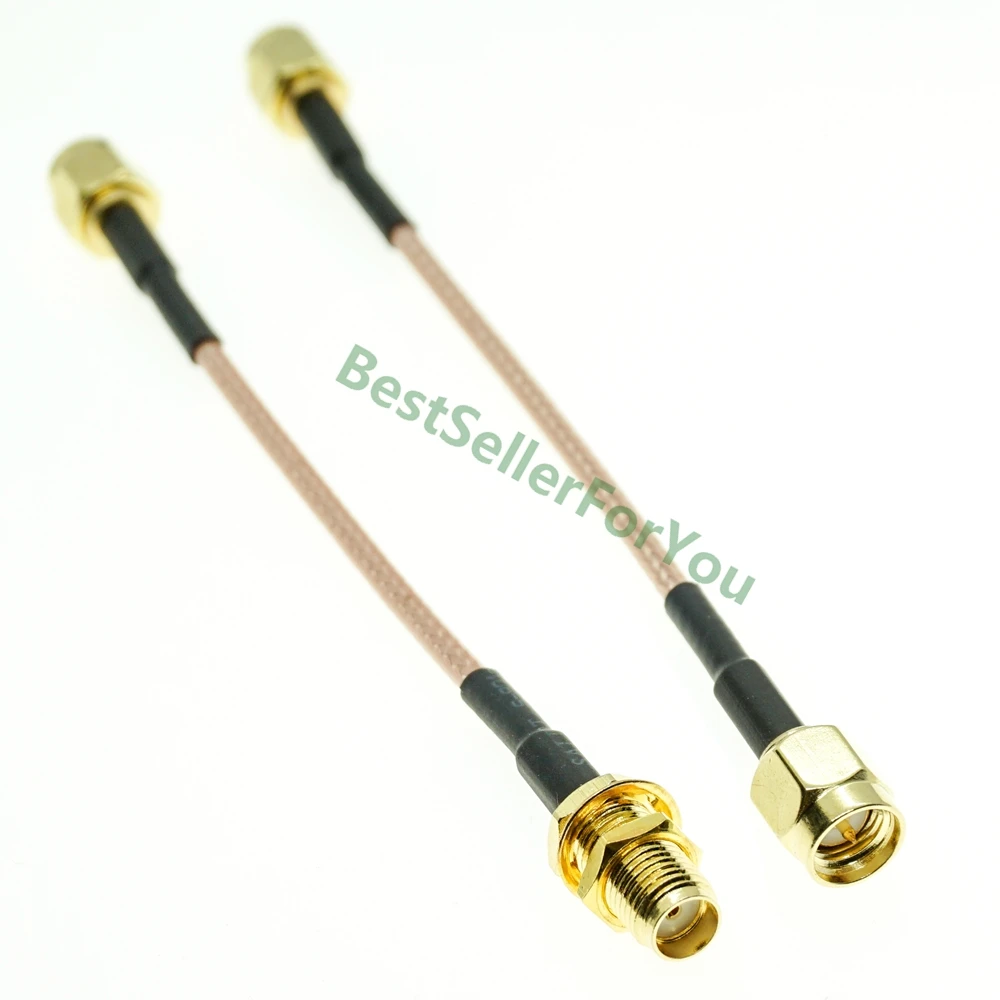 SMA Connector Male To SMA Connector MALE / Female NUT BULKHEAD RG316 Coax Cable Jumper Pigtail High Quality