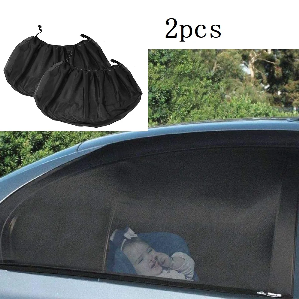 

2PCS/Pair Car Styling Accessories Sun Shade Auto UV Protect Curtain Side Window Sunshade Mesh Sun Visor Protection Window Films