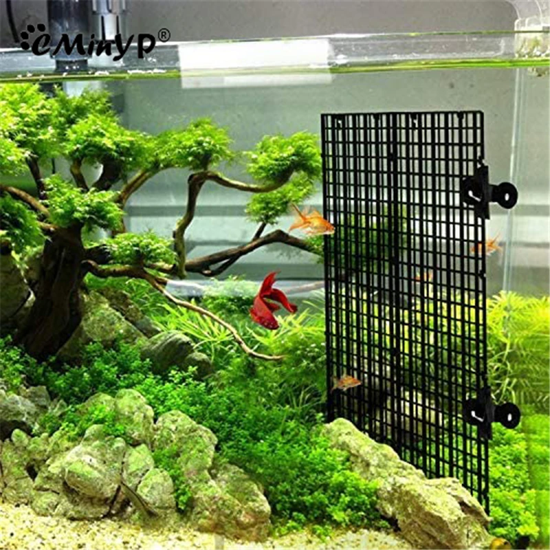 Plastic Aquarium Grid Divider Tray Fish Tank Bottom Isolation Board Egg Crate Louvre For Mixed Breeding Filter Water System