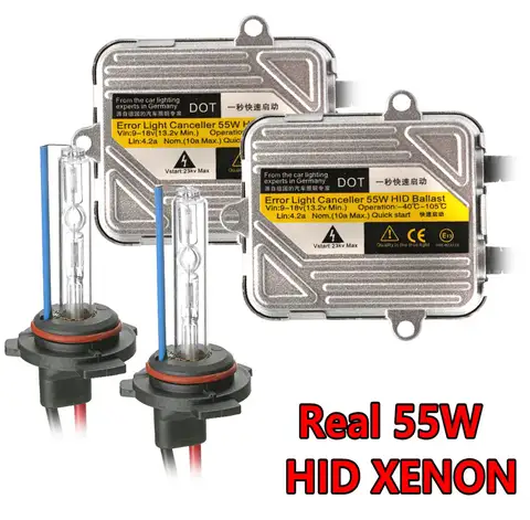 12V 55W H7 Xenon HID Conversion Kit Bulbs For Car Headlight Lens Fog Light H4-3 H1 H11 H3 D2H 9005 9006 4300K 6000K 8000K Lamps