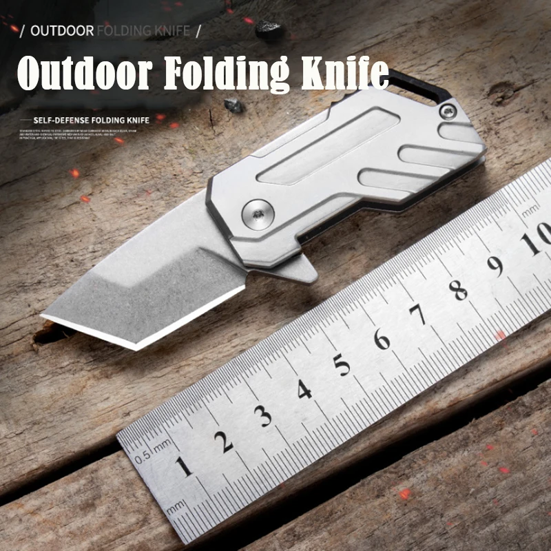 D2 Steel Folding Knife Self Defence Outdoor Survival Gear Hunting Cs go Pocket Knife EDC Keychain Hand Tools Jackknife Cutter