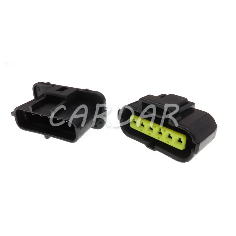 1 Set 6 Pin 184060-1 Accelerator Pedal Connector Auto Gasoline Pump Plug AC Assembly For Ford KIA Hyundai Mitsubishi