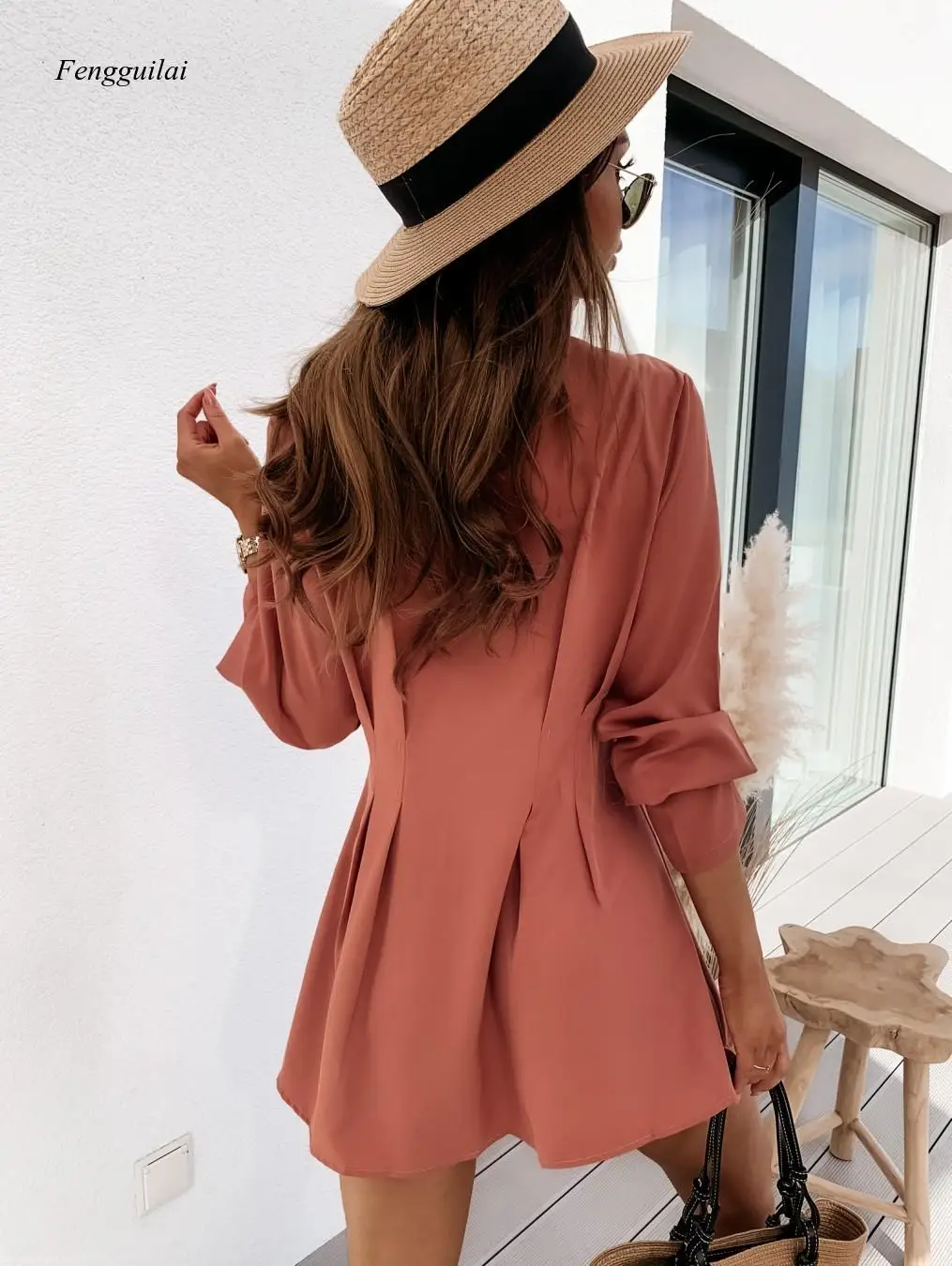 2021 Long Button Dress Shirt Women Mini Waist Autumn Winter Casual Dresses Sexy for Party