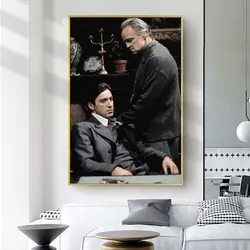 Classical Godfather Movie Posters and Prints Art Canvas Wall Decorative Don Vito Corleone Michael Corleone Painting Room Decor