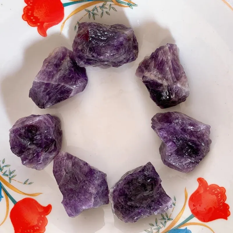 Amethyst rocks and minerals crystals natural gemstones quartz raw rough stones bonsais naturales home decor