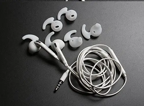 サムスンs7s7エッジs6エッジ9200 g9250レベルuイヤフォン用イヤフォンカバーイヤーフック交換用シリコンイヤーグラスファイバーフォン4ペア