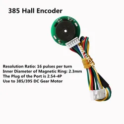 385-P16 Hall Magnet Encoder Code Plate Magnetic Induction Rotation Speed Direction Sensor Use to 385/395 DC Motor