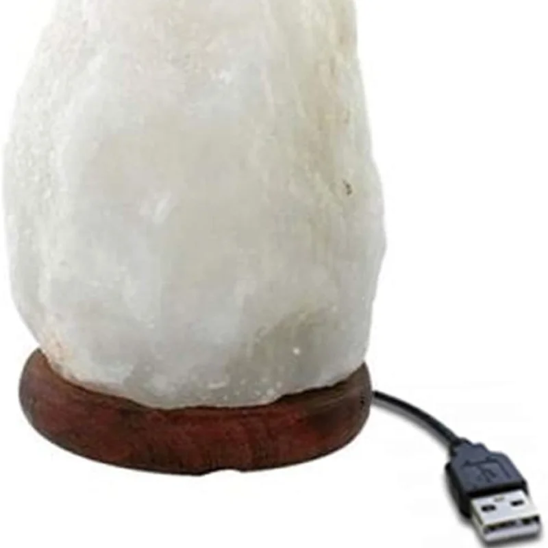 Himalayan Crystal Salt Lamp USB Natural Formation Colorful Warm White LED Mineral Salt Lamp Bedroom Decoration Night Light