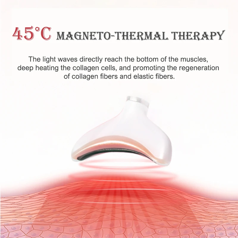 Hautpflege LED Photon Therapie Anti-Falten Rf Hebe Schönheit Gesichts Neck Massager Falten Entfernen Reinigung Microcurrents für Gesicht