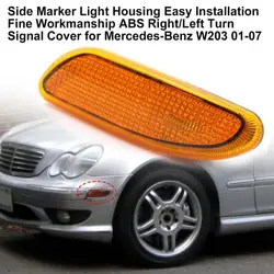 Carcasa de luz de indicador lateral ABS, cubierta de señal de giro derecha/izquierda 2038200821 2038200721 2038200321 para mercedes-benz W203 2001-2007