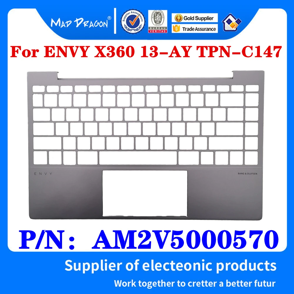 

New Original AM2V5000570 For HP ENVY X360 13-AY TPN-C147 Laptop Palmrest Upper Cover Case Assembly Keyboard case Silver Assy