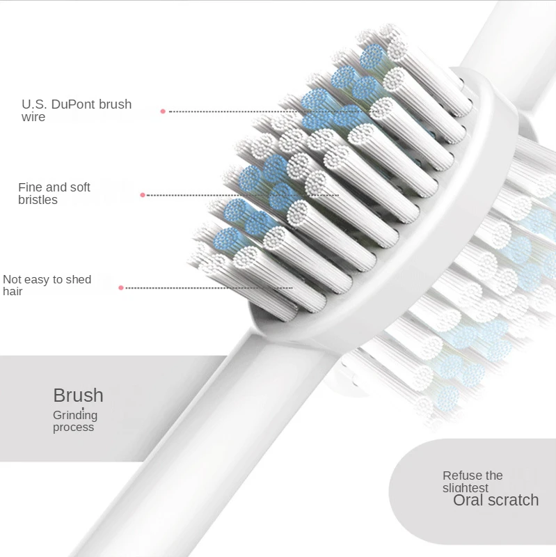 Spedizione gratuita spazzolino elettrico sonico non ricaricabile per bambini adulti spazzolino da denti impermeabile con setole morbide per uso domestico automatico