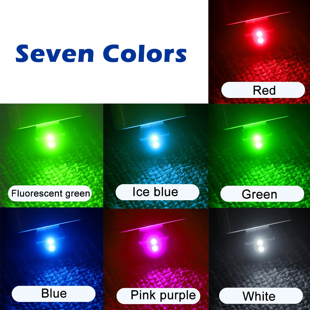 Mini USB LED Car Light Auto Interior Atmosphere Light Emergency Lighting Light PC Auto Colorful Decorative Lamp  Car Accessory