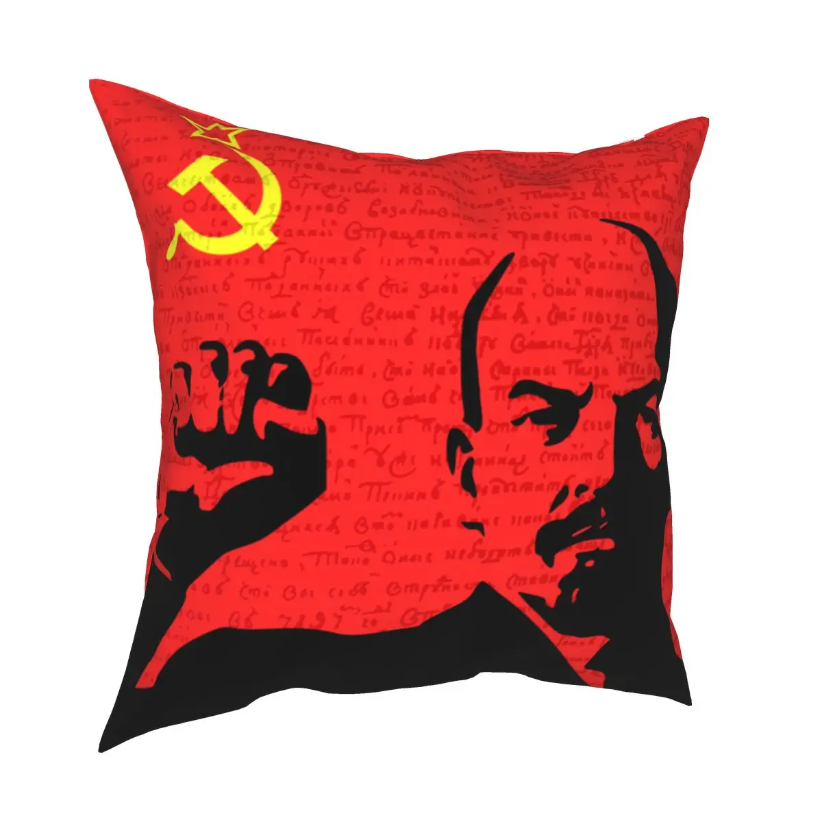 Lenin The Soviet Union Pillow Case Decoration Communist Ussr Marx Comrades Russia Cushions Throw Pillow for Sofa Double-sided